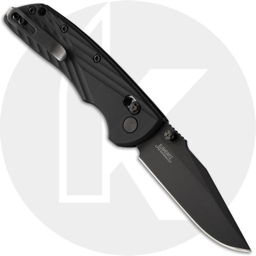 Hogue Deka Manual Folder 24376 Knife - Black Cerakoted MagnaCut Clip Point - Black Polymer - ABLE Lock - USA Made