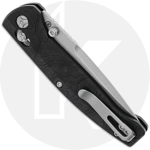 Hogue Mysto (Metal) Manual Folder 24457 Knife - Tumbled CPM MagnaCut Clip Point - Black Diamond Richlite - ABLE Lock - USA Made