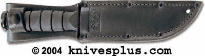 KA-BAR Knives: Short KABAR Leather KA-BAR USA Marked Replacement Sheath, KA-1256S