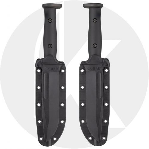 KABAR Slabby 1310 Fixed Blade Knife - Black 1095 Clip Point - Black GFN