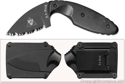 KA-BAR Knives: KABAR TDI Law Enforcement Knife, Serrated, KA-1481