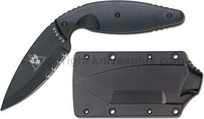 KA-BAR Knives: KABAR TDI Law Enforcement Knife, Large Part Serrated, KA-1483