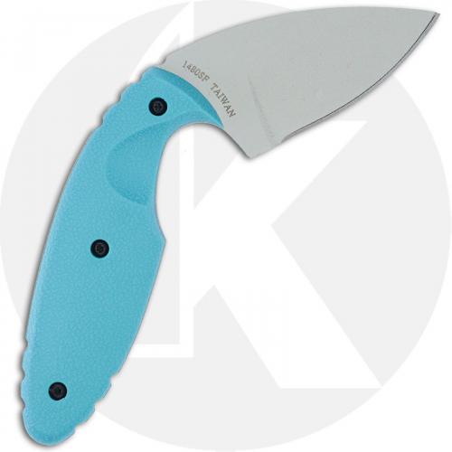 KABAR USSF TDI Astro MP 1480SF - Gray AUS 8A Drop Point Fixed Blade - Blue Zytel