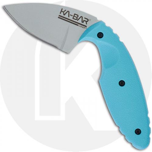 KABAR USSF TDI Astro MP 1480SF - Gray AUS 8A Drop Point Fixed Blade - Blue Zytel