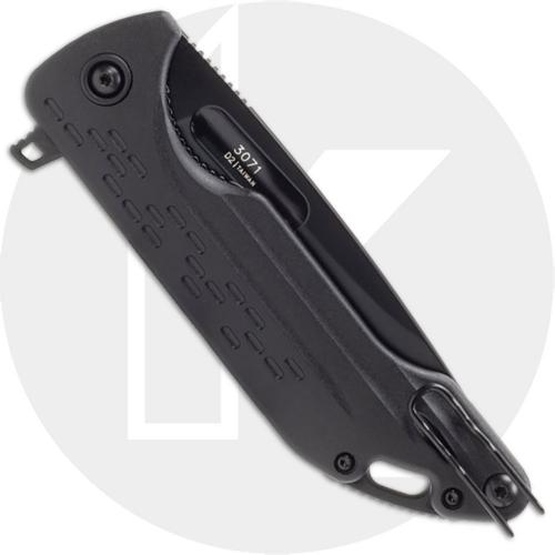 KABAR Mark 25 3071 Knife - Black D2 Drop Point - Black GFN