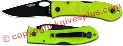 KABAR Dozier Folding Thumb Notch, Zombie Green, KA-4065ZG