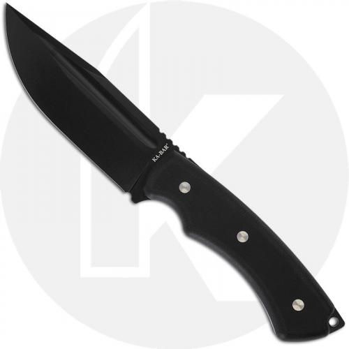 KABAR IFB Drop Point 5350 - Value Priced Fixed Blade - Black Drop Point - Black G10 - MOLLE Compatible Sheath