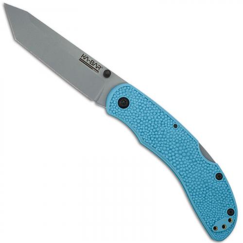 KABAR USSF Corser Folder 5698SF - Value Priced EDC - Gray Tanto - Blue GFN-PA66 - Lock Back Folder