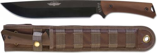 KABAR Jarosz Choppa 7507 Knife Jesse Jarosz Carbon Steel Drop Point Fixed Blade USA Made