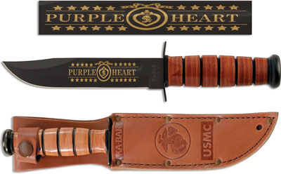 KABAR Purple Heart Knife, USMC, KA-9156