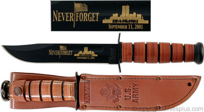 KA-BAR Knives: KABAR 9/11 Never Forget Knife, US Army, KA-9164