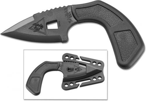 KABAR TDI Shark Bite 9908 Single Piece Ultramid EDC Pistol Grip Neck Knife USA Made