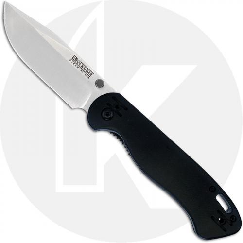 Becker Folder BK40 - Value Priced EDC - Matte Drop Point - Black GFN-PA66 - Liner Lock Folder