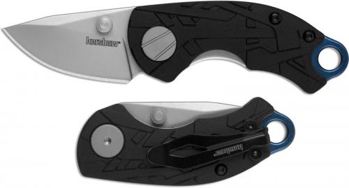 Kershaw Aftereffect 1180 - Jens Anso - Bead Blast Clip Point Blade - Black GFN - Liner Lock Folder