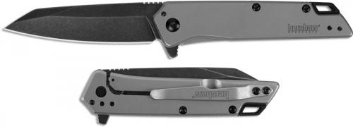 Kershaw 1365 Misdirect Value Price Assisted Open Flipper Folder Black Reverse Tanto Stonewash Steel