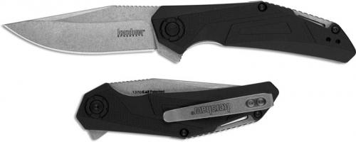 Kershaw Camshaft 1370 - SpeedSafe Assist - Value Priced EDC - Stonewash Clip Point - Black GFN - Flipper Folder