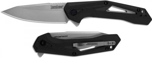 Kershaw Airlock 1385 - SpeedSafe Assist - Value Priced EDC - Bead Blast Clip Point - Black GFN - Flipper Folder