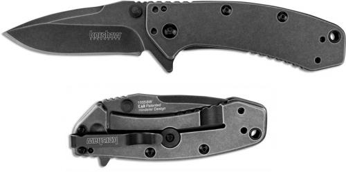 Kershaw Cryo, BlackWash Drop Point, KE-1555BW