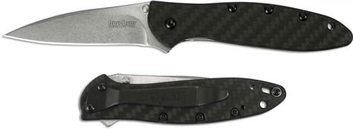 Kershaw Leek 1660CF Knife Ken Onion EDC Assisted Flipper Folder Carbon Fiber