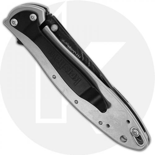 Kershaw Leek 1660DAM - Damascus Blade - Stainless Steel - SpeedSafe Assist - Frame Lock Flipper Folder - USA Made