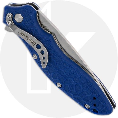 Kershaw Oso Sweet 1830BLU Knife - Satin 8Cr13MoV Drop Point - Blue GRN - Flipper Folder