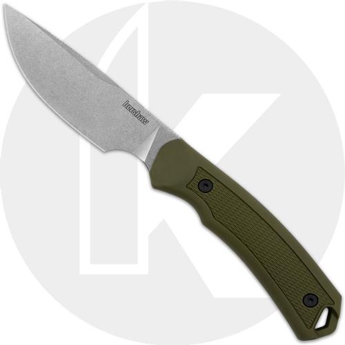 Kershaw Deschutes Skinner 1883 Fixed Blade Knife - D2 Stonewash Blade - GFN Sheath