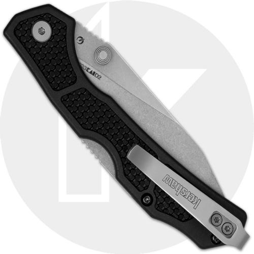 Kershaw Cargo 2033 Knife - D2 Stonewash Blade - GFN Black Handle - Lockback