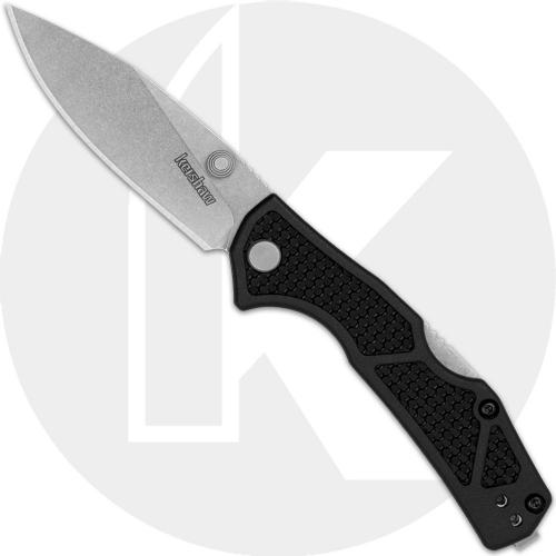 Kershaw Debris 2034 Knife - D2 Stonewash Blade - GFN Black Handle - Lockback