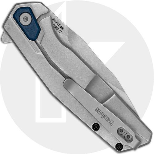 Kershaw Lucid 2036 Knife - Assisted - GFN Blue Handle - Frame Lock - Flipper Folder