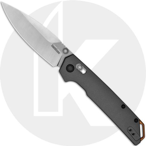 Kershaw Iridium 2038 Knife - D2 Stonewash Blade - KVT Bearings - Aluminum Handle