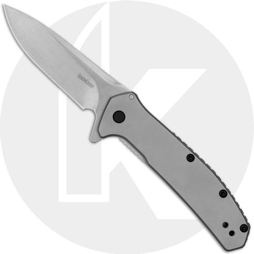 Kershaw Outcome 2044 Knife - Assisted - Stainless Handle - Flipper Folder