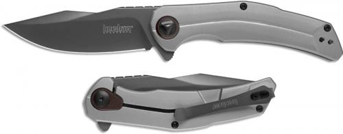 Kershaw Believer 2070 - SpeedSafe Assist - Gray PVD Clip Point - Bead Blast Stainless Steel - Flipper Folder