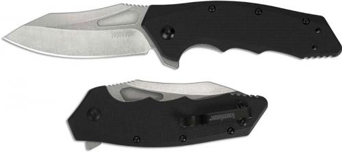 Kershaw Flitch 3930 Knife EDC Drop Point Assisted Opening Flipper Folder Black GFN