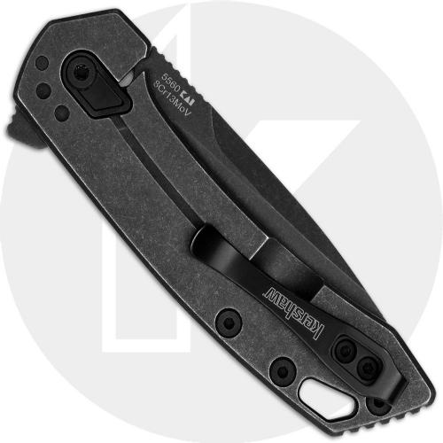 Kershaw Radar 5560 Knife - Assisted - Blackwash Blade/Handle - Flipper Folder