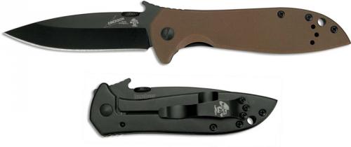 Kershaw Emerson CQC-4K Knife, KE-6054BRNBLK