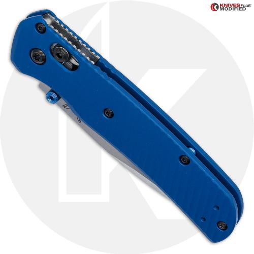 MODIFIED Benchmade Bugout 535 + AWT Anodized Cobalt Blue Aluminum Scales