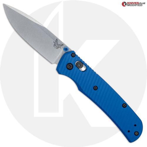 MODIFIED Benchmade Bugout 535 + AWT Anodized Cobalt Blue Aluminum Scales