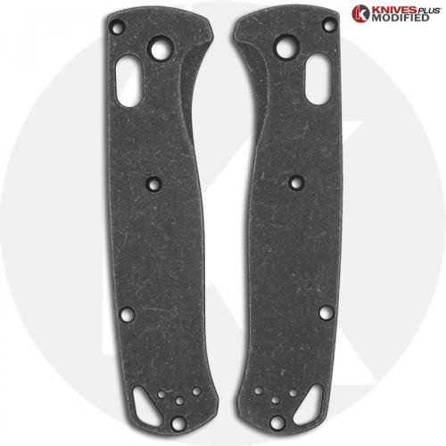 KP Custom Titanium Scales for Benchmade Bugout Knife - Blasted + Stonewashed