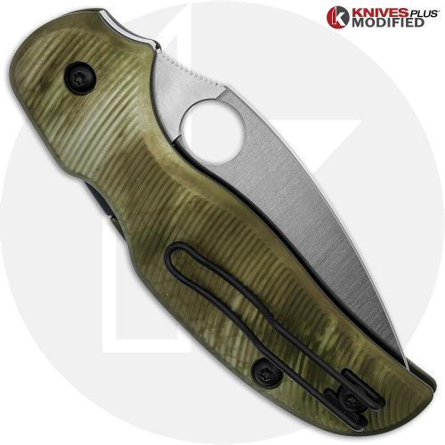 MODIFIED Spyderco Sage 5 Lightweight - MagnaCut - AWT Aggressive Agent Custom Anodized Scales