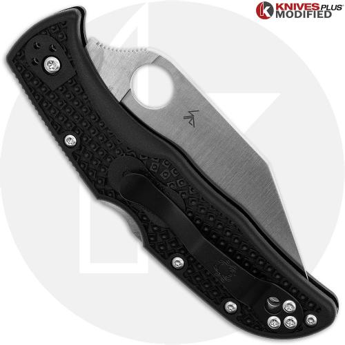 MODIFIED Spyderco Endela Wharncliffe - Regrind - Satin Blade