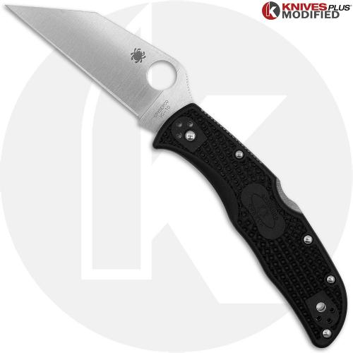 MODIFIED Spyderco Endela Wharncliffe - Regrind - Satin Blade
