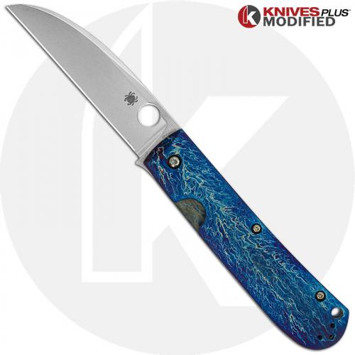 Spyderco SwayBack Knife C249TIP - CTS XHP Wharncliffe - Titanium - Mayhem Finish