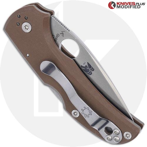 MODIFIED Spyderco Native 5 G10 Knife 15V Sprint Run + AWT Skinny Cut