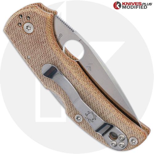 MODIFIED Spyderco Native 5 CruCarta Knife + AWT Skinny Cut