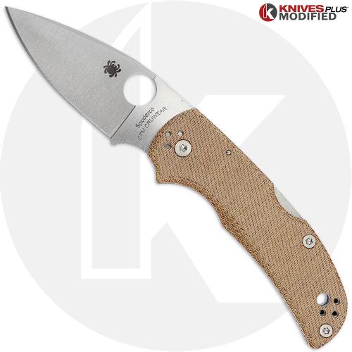 MODIFIED Spyderco Native 5 CruCarta Knife + AWT Skinny Cut