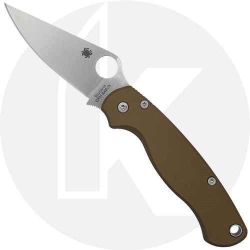 MODIFIED Spyderco Para Military 2 Knife + AWT Agent PM2 FDE Scales