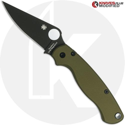 MODIFIED Para Military 2 Salt DLC MagnaCut Knife + AWT Aggressive Agent OD Green Scales
