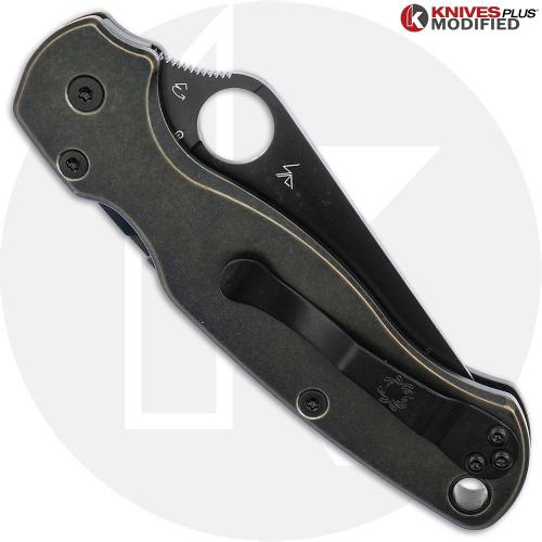 MODIFIED Para Military 2 Salt DLC MagnaCut Knife + KP Custom Titanium Ironforge Bronze Scales