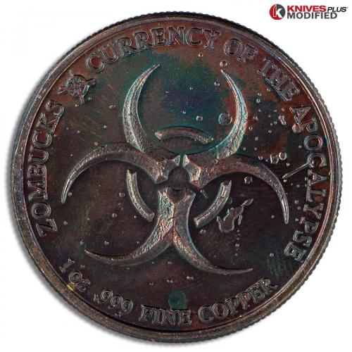 MODIFIED Copper Zombucks - Currency of the Apocalypse - The Saint - Toned