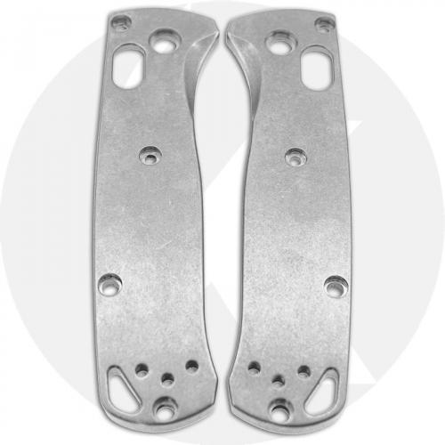 KP Custom Titanium Scales for Benchmade Mini Bugout Knife - Stonewash Finish